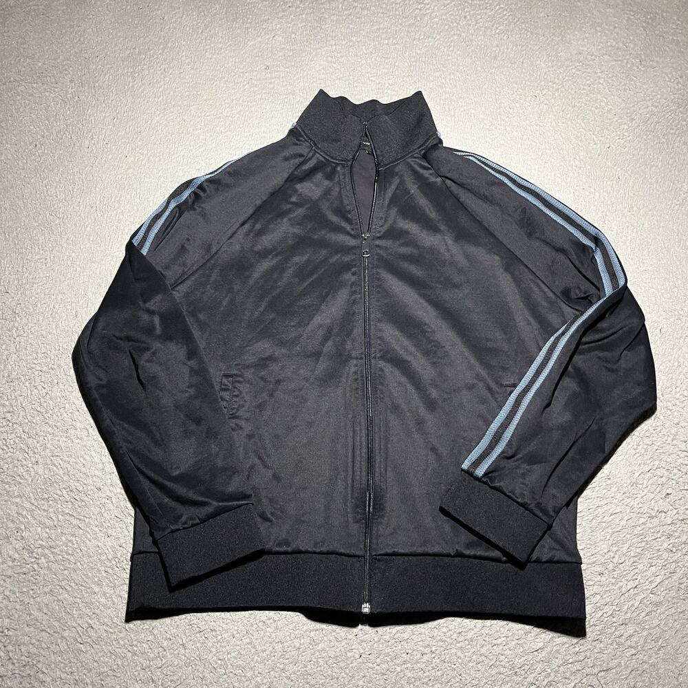 Vince Track Jacket Mens Large Black Full Zip Stripe Long Sleeve Sweatshirt